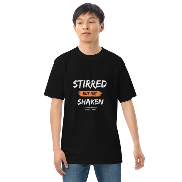 Men’s premium heavyweight tee | Stirred But Not Shaken - Image 2
